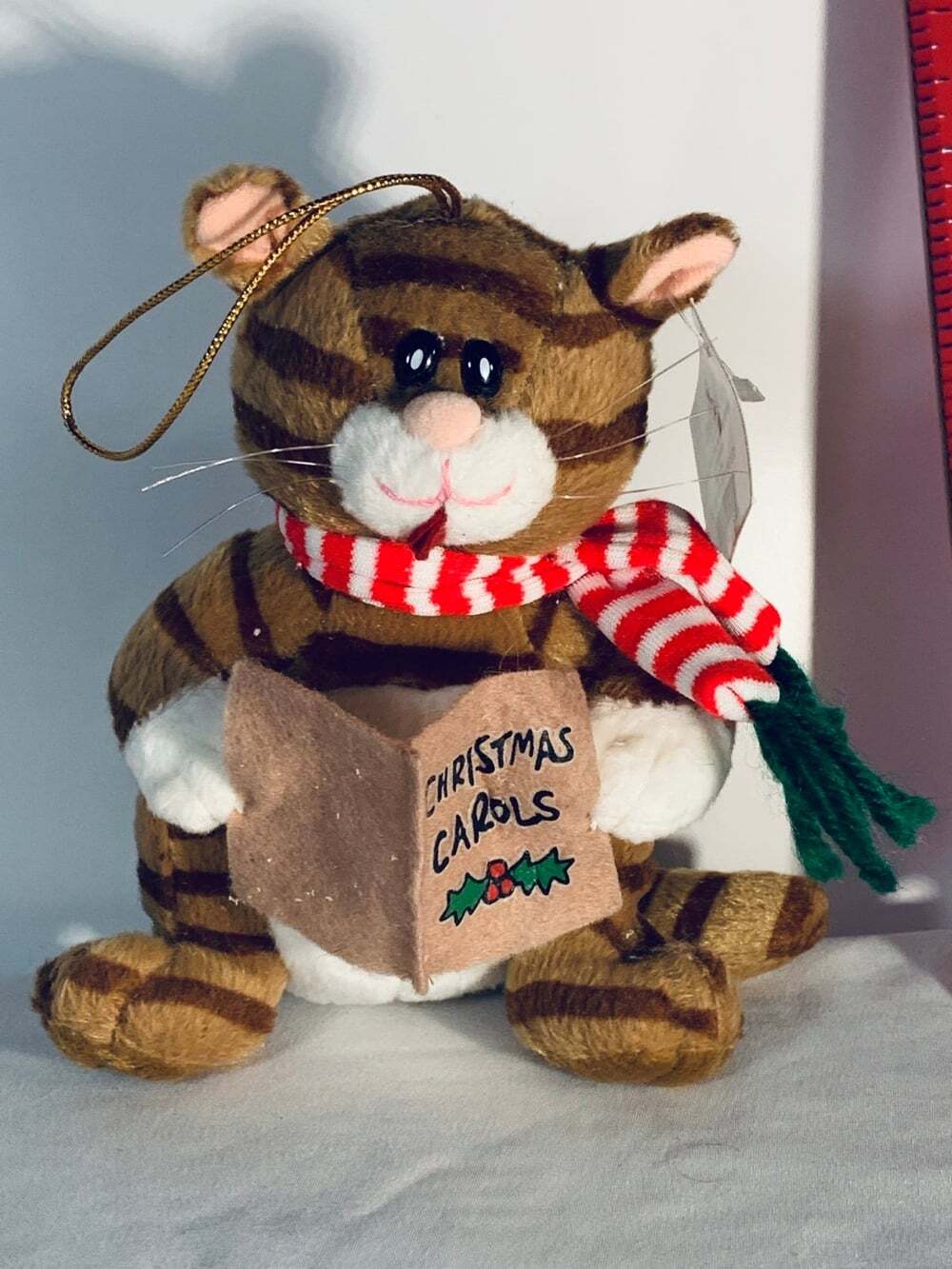 Kurt S Adler Tabby Cat Ornament plush